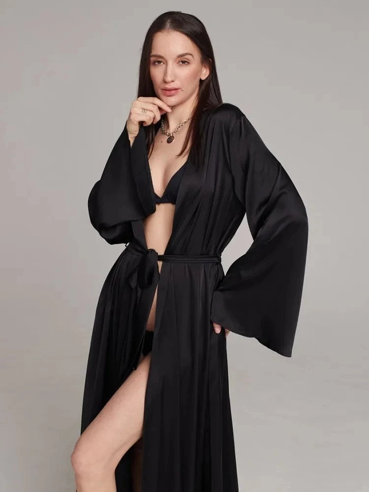 Sexy Satin Wedding Robe