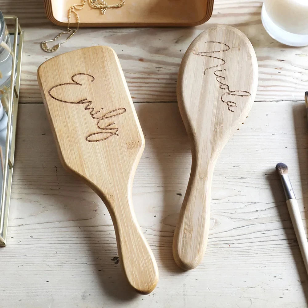 Personalised Wooden Hair Brush