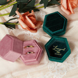 Personalised Velvet Ring Box Wedding