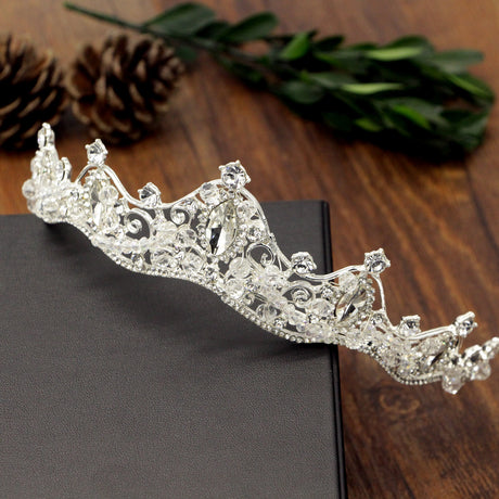 Diamond Wedding Beaded Tiara Crown