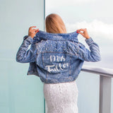 Personalised Pearl Denim Jacket