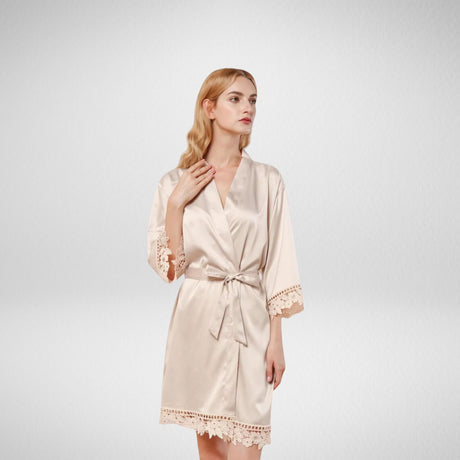 Personalised Luxe Bridal Robe for Wedding Day