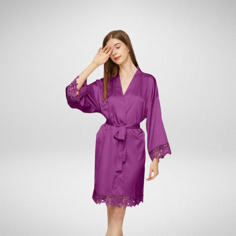 Personalised Luxe Bridal Robe for Wedding Day