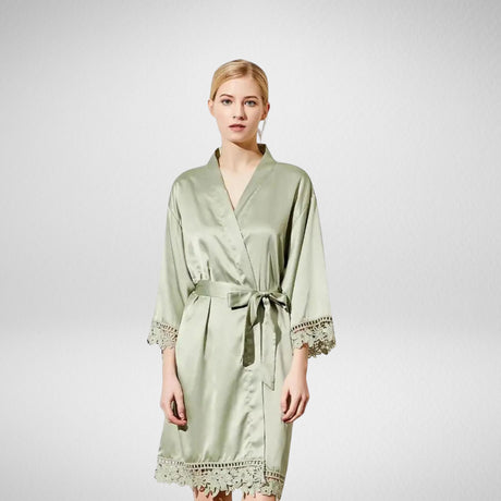 Personalised Luxe Bridal Robe for Wedding Day