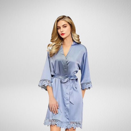 Personalised Luxe Bridal Robe for Wedding Day