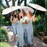 Handmade White Wedding Day Umbrella