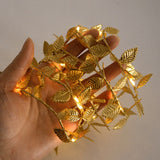 Golden Leaves Fairy Lights - Wedding Party Decor