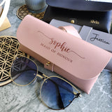 Custom Personalised Leather Glasses Case