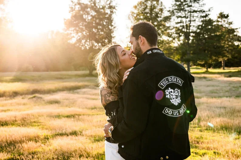 Till Death Do Us Part Wedding Denim Jackets His & Her