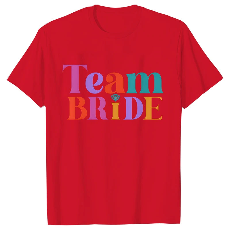 Funny Bride & Team Ring Bridesmaid T-shirt