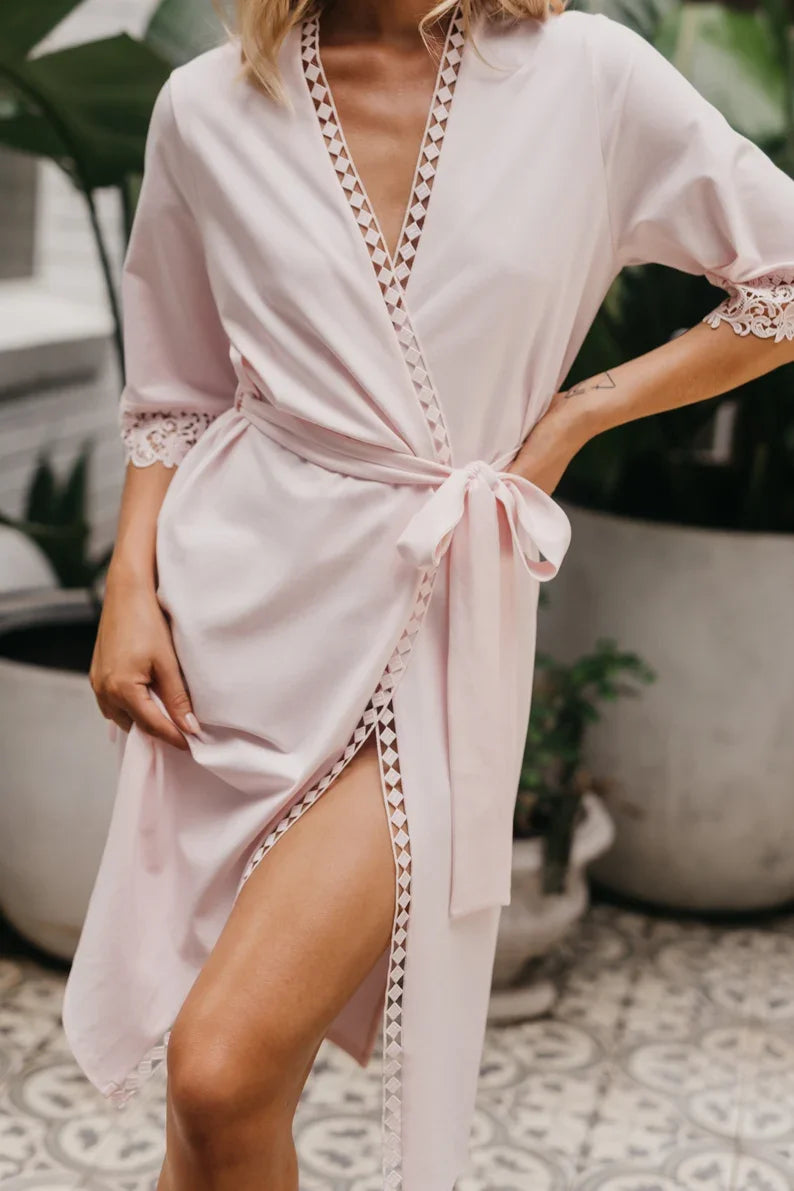 Customised Bridesmaid Jersey Robe