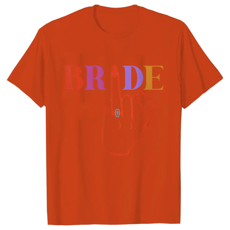 Funny Bride & Team Ring Bridesmaid T-shirt