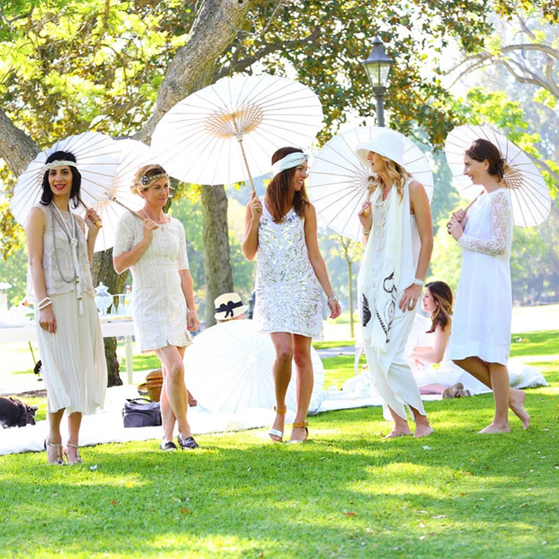 Handmade White Wedding Day Umbrella