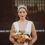Bride to be Pearl Crown Headband