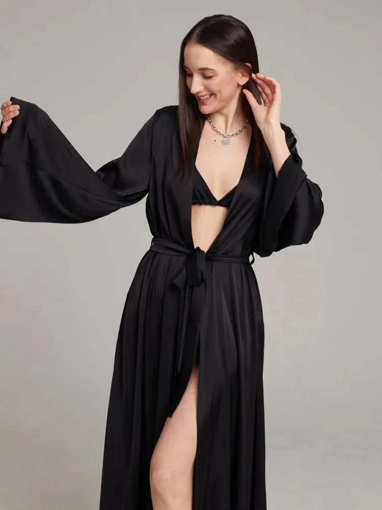 Sexy Satin Wedding Robe