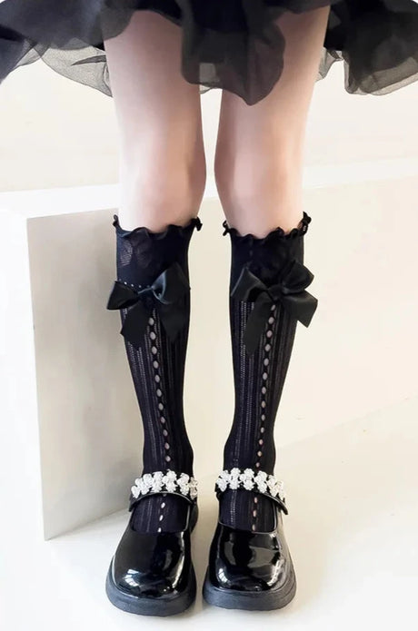 Lolita Girls Wedding Stockings Knee High