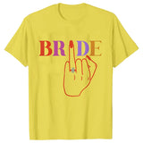 Funny Bride & Team Ring Bridesmaid T-shirt