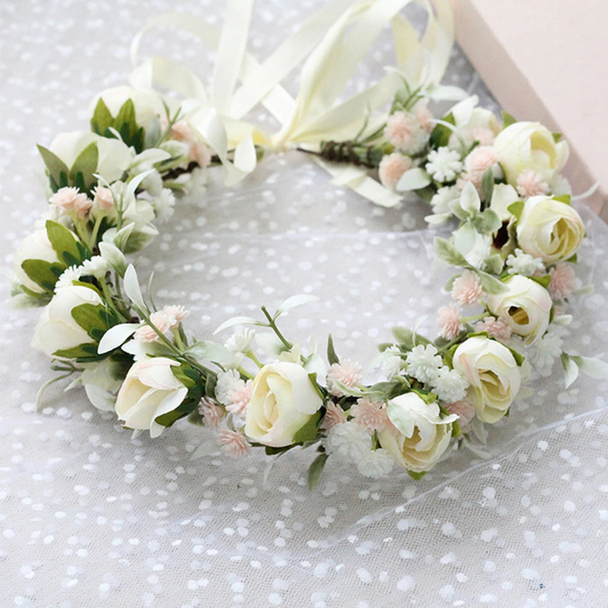 Bohemian Flower Crown Wedding Garland