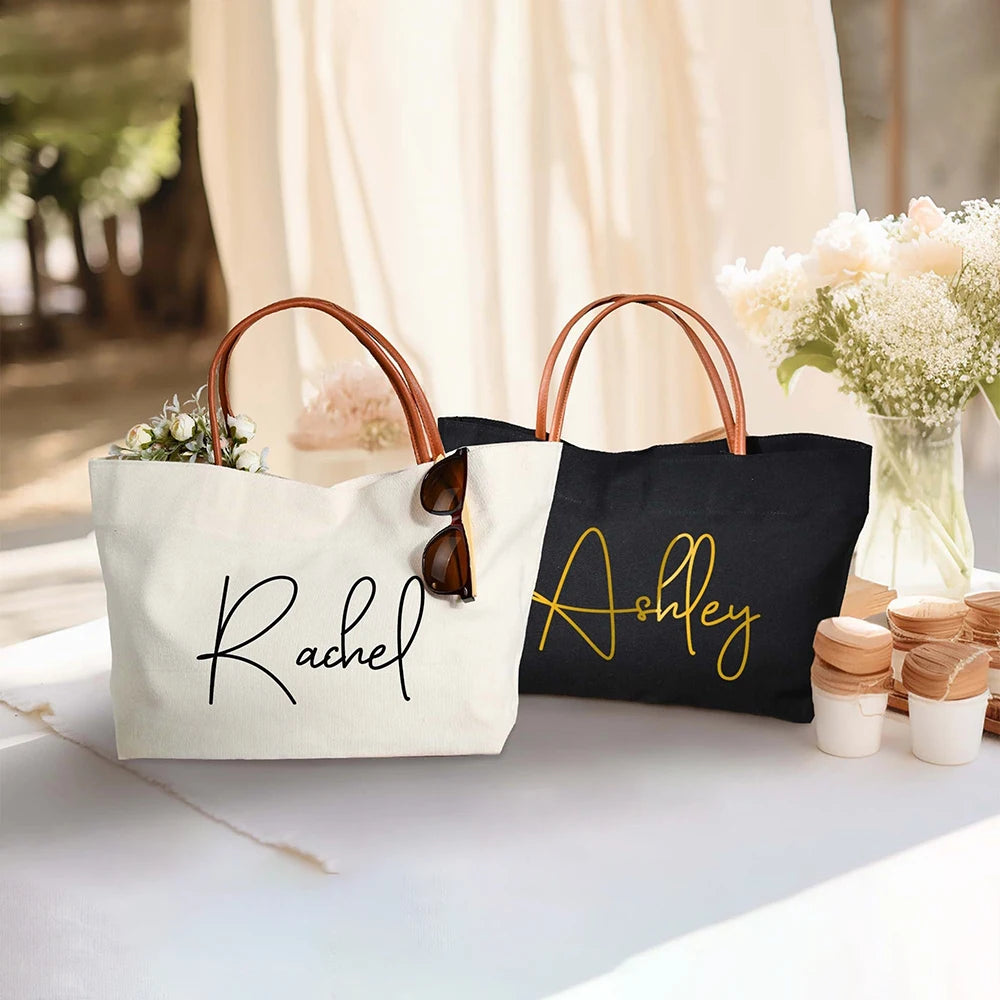 Bridal tote bags personalized sale