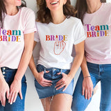 Funny Bride & Team Ring Bridesmaid T-shirt