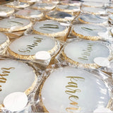 Custom Resin Agate Coasters Wedding Reception Gifts