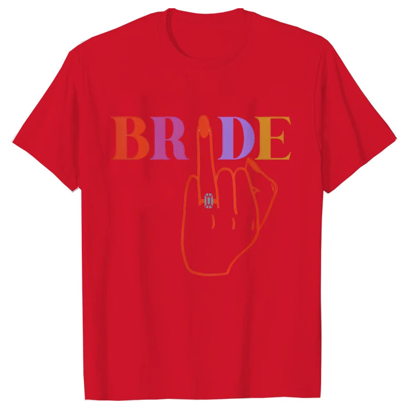 Funny Bride & Team Ring Bridesmaid T-shirt