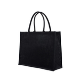 Personalised Black Jute Bridesmaid Tote Bag