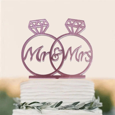 Acrylic Wedding Cake Topper Set - I'm Getting Married