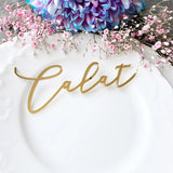 Acrylic Wood Place Cards - Luxury Wedding Place Cards, Laser Cut Names Wedding Cards, Customize Wedding Decor Table - I'm Getting Married
