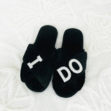 BRIDE Rhinestone Wedding Slippers - I'm Getting Married