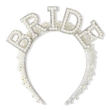Bride to be Pearl Crown Headband - I'm Getting Married