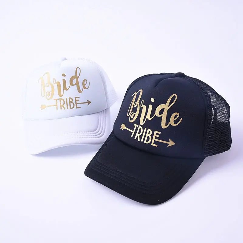 Bride Tribe Gold Letters Snapback Trucker Hat - I'm Getting Married