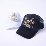 Bride Tribe Gold Letters Snapback Trucker Hat - I'm Getting Married