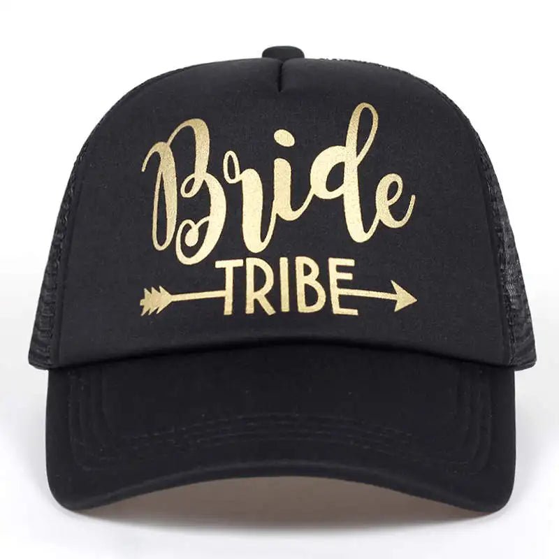 Bride Tribe Gold Letters Snapback Trucker Hat - I'm Getting Married
