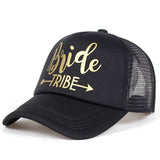Bride Tribe Gold Letters Snapback Trucker Hat - I'm Getting Married