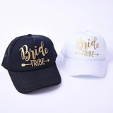 Bride Tribe Gold Letters Snapback Trucker Hat - I'm Getting Married