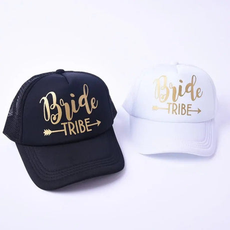 Bride Tribe Gold Letters Snapback Trucker Hat - I'm Getting Married
