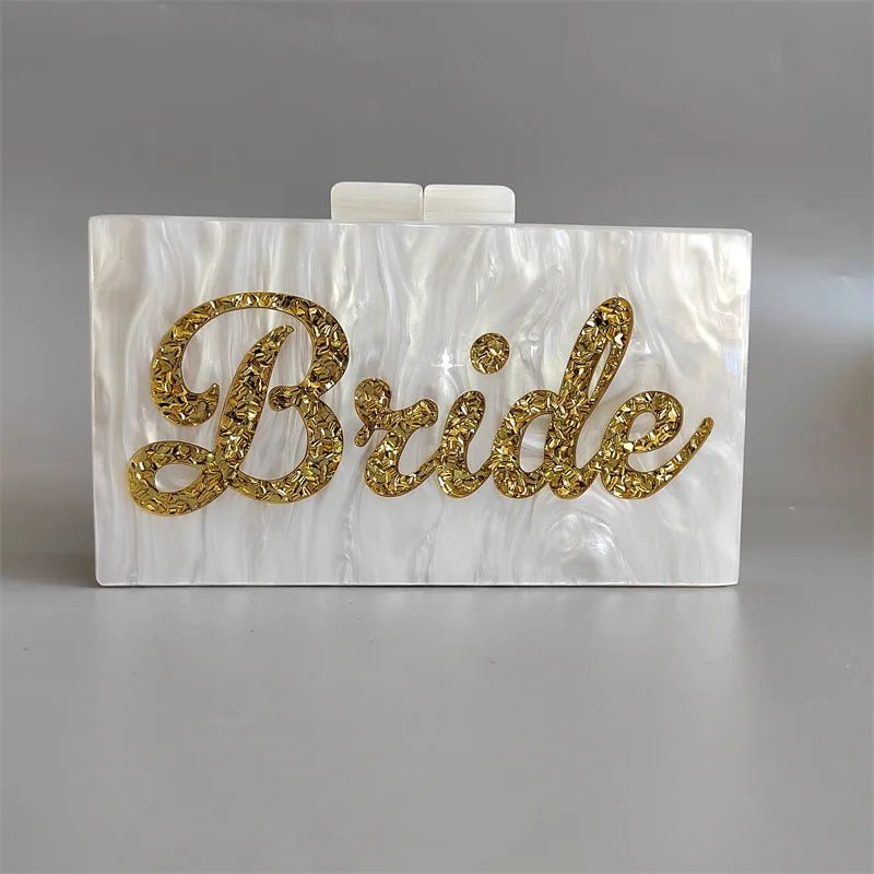 Bride Vintage Acrylic Clutch – A Bridal Statement Piece - I'm Getting Married