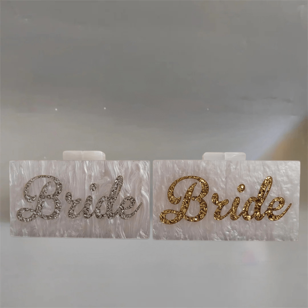 Bride Vintage Acrylic Clutch – A Bridal Statement Piece - I'm Getting Married