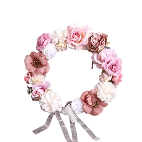 Colorful Flower Wreath for Women - Wedding Party Hair Flower Wreath Bride - I'm Getting Married