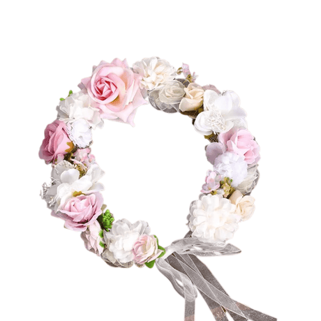 Colorful Flower Wreath for Women - Wedding Party Hair Flower Wreath Bride - I'm Getting Married