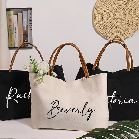 Personalised Bridesmaid, Bride Tote Bags