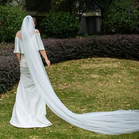 Elegant Bridal 3m Veil with Comb - White or Ivory - I'm Getting Married