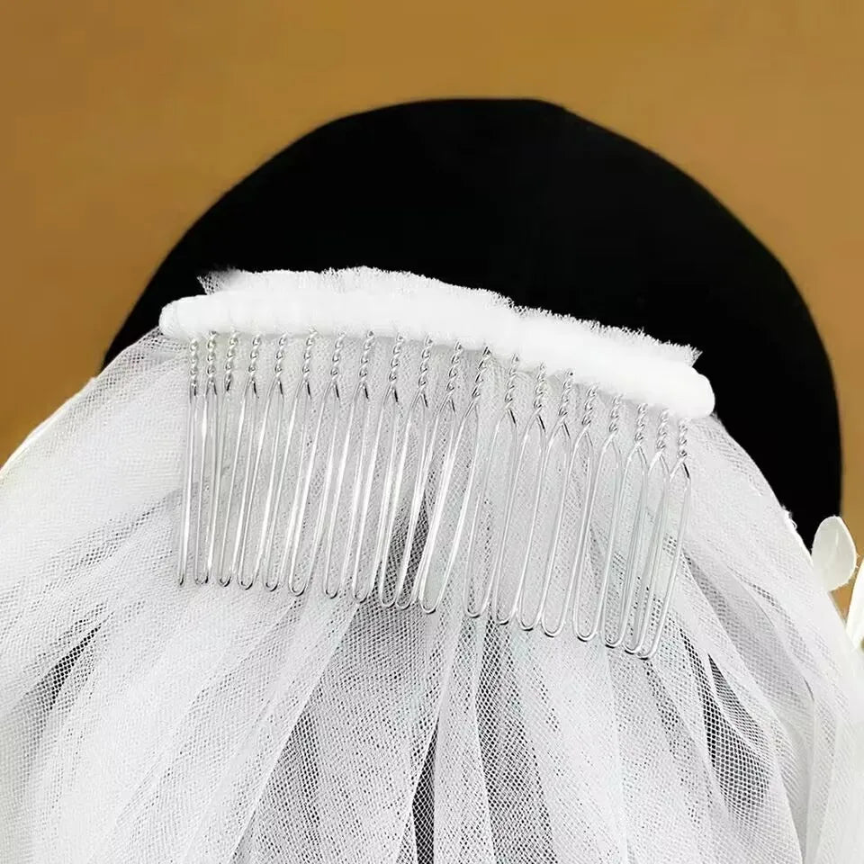 Elegant Bridal 3m Veil with Comb - White or Ivory - I'm Getting Married
