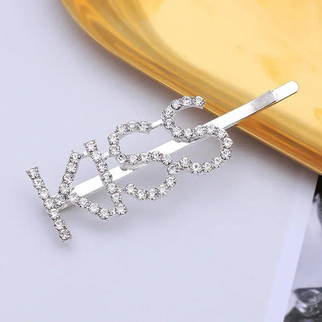 Glitter Rhinestone Bride - to - Be Hair Clip - I'm Getting Married