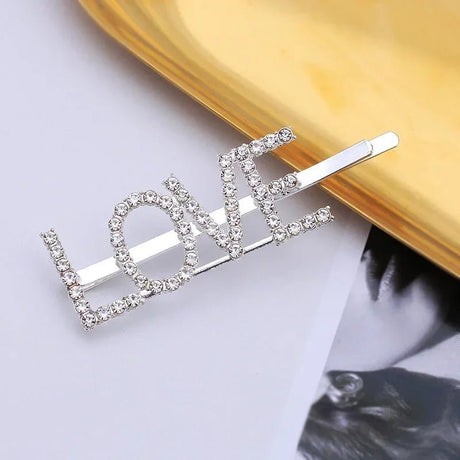Glitter Rhinestone Bride - to - Be Hair Clip - I'm Getting Married