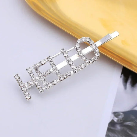 Glitter Rhinestone Bride - to - Be Hair Clip - I'm Getting Married