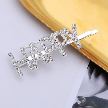 Glitter Rhinestone Bride - to - Be Hair Clip - I'm Getting Married