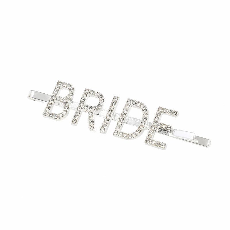 Glitter Rhinestone Bride - to - Be Hair Clip - I'm Getting Married