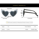 Heart - Shaped Pearl Sunglasses - Just Married Bridesmaid Gift - I'm Getting Married